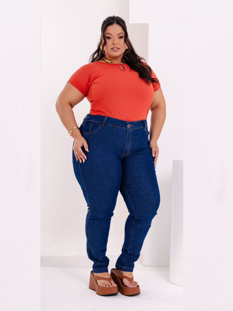 Calca jeans plus size